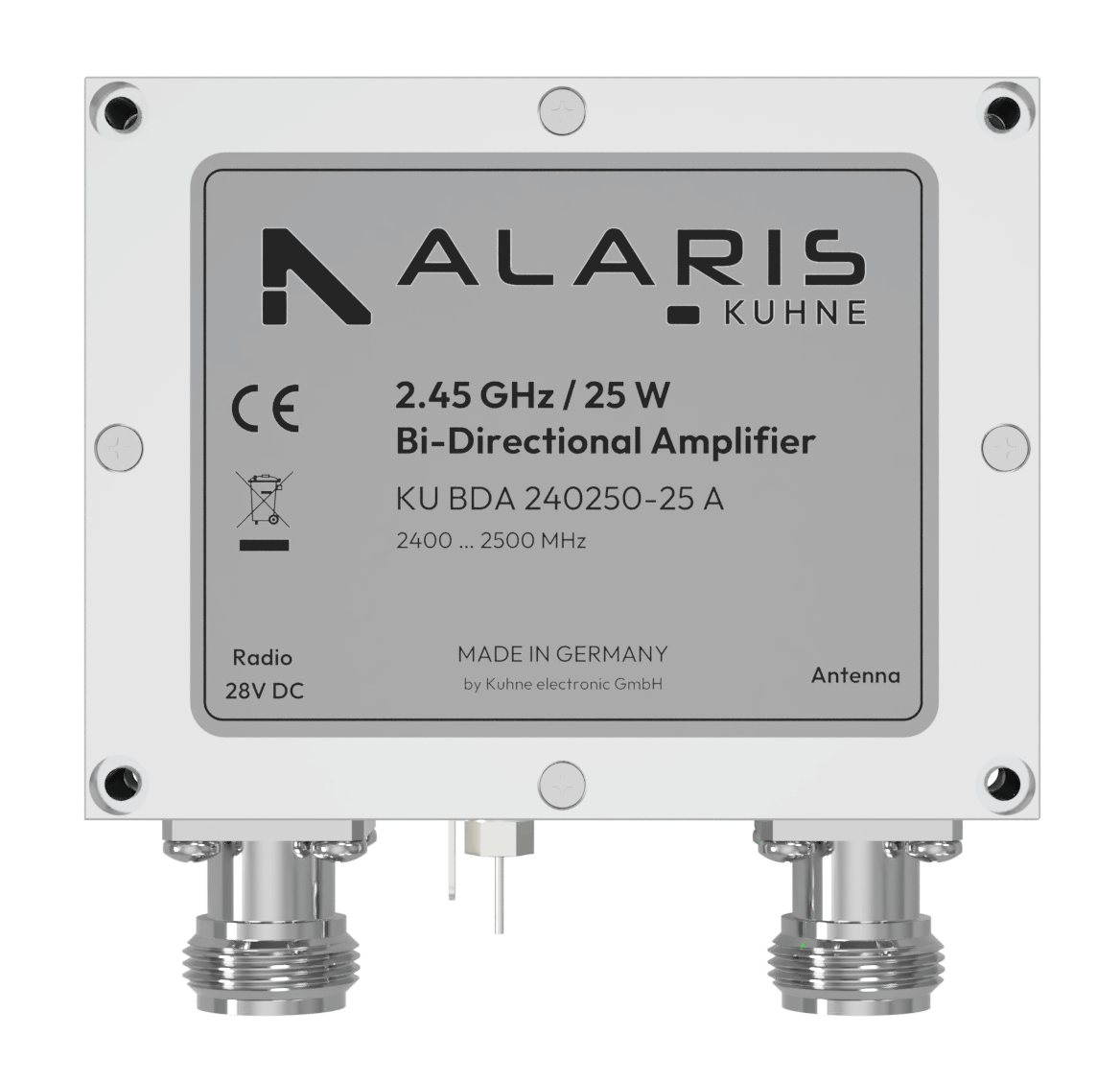 Bi-Directional Amplifier, 2400 ... 2500 MHz, 37 dBm COFDM (KU BDA 240250 - 25A)